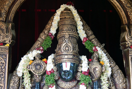 statue of Hindu God Balaji or Venkateswara