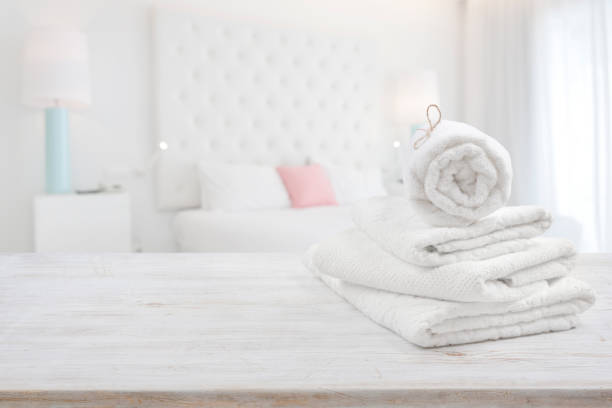Luxury beautiful bedroom interior in a hotel or apartment