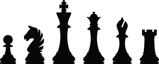 Vector illustration of Chess pieces