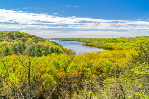 Spring time in the St. Croix River Valley near River Falls, Wisconsin.