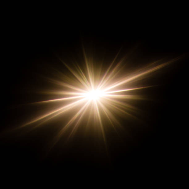 istock Abstractbeautiful rays of light, image of lighting flare and flash. 688540658