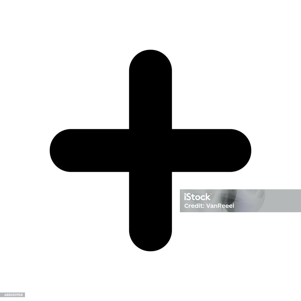 Black plus sign. Positive symbol Black plus sign. Positive symbol isolated on white background. Vector EPS10 Plus Sign stock vector