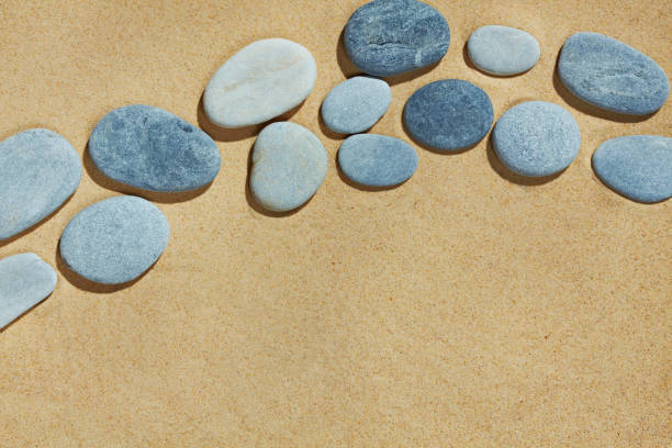 istock Shingle road on sea sand, relaxing picture 688562510