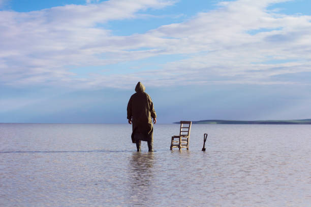 istock Lonely man in the lake 688567806