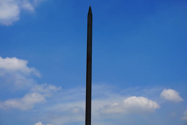 istock Lightning arrester system on the roof for protect sub station 688575734