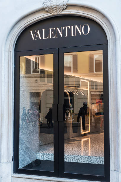 Valentino shop in Rome, Italy stock photo