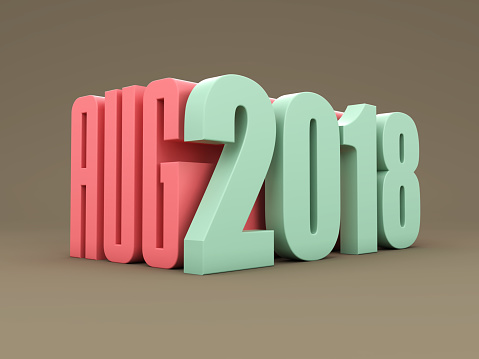 New Year 2018 - August - 3D Rendered Image