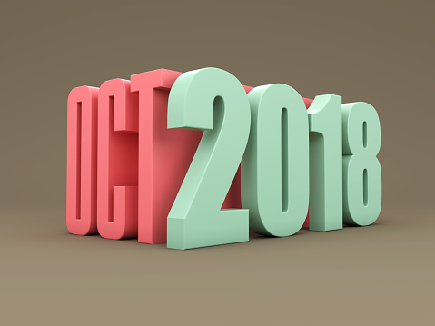 New Year 2018 - October - 3D Rendered Image