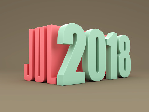 New Year 2018 - July - 3D Rendered Image