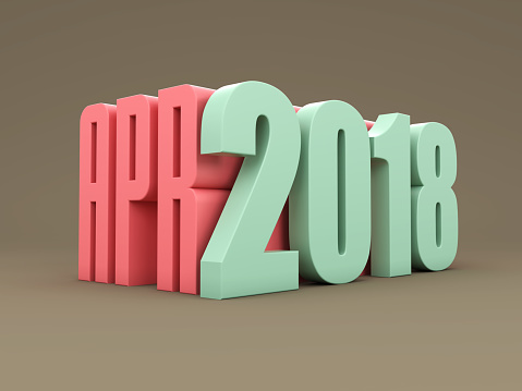 New Year 2018 - April - 3D Rendered Image