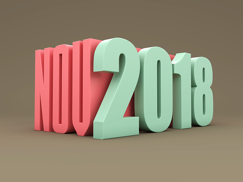 New Year 2018 - November - 3D Rendered Image