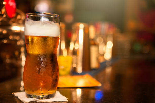 istock Glass of light beer 688586700