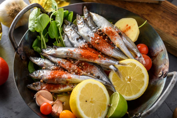istock Fresh Sardines in wok 688588524