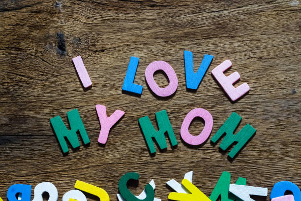 istock Mothers day concept - I Love My Mom texts 688591072
