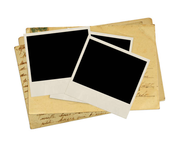 istock Vintage photo and post cards for scrapbooking design 688591516