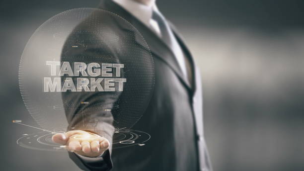 istock Target Market Businessman Holding in Hand New technologies 688592628