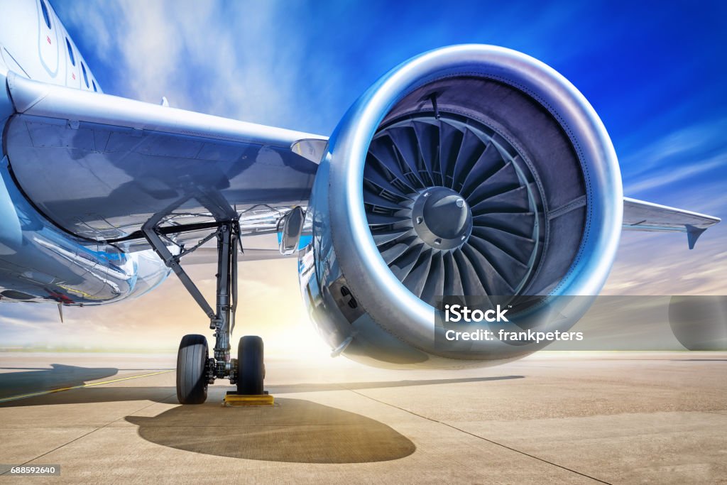 jet engine  - Lizenzfrei Flugzeugtriebwerk Stock-Foto