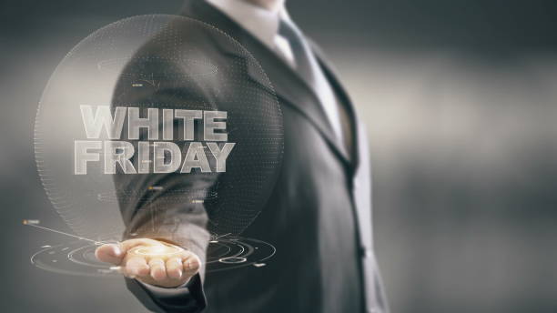 istock White Friday Sale Businessman Holding in Hand New technologies 688593068