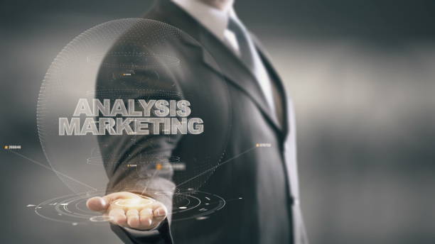 istock Analysis Marketing with hologram businessman concept 688593520
