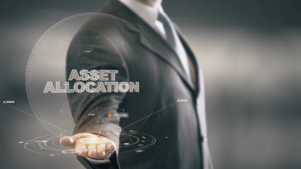 istock Asset Allocation with hologram businessman concept 688593598