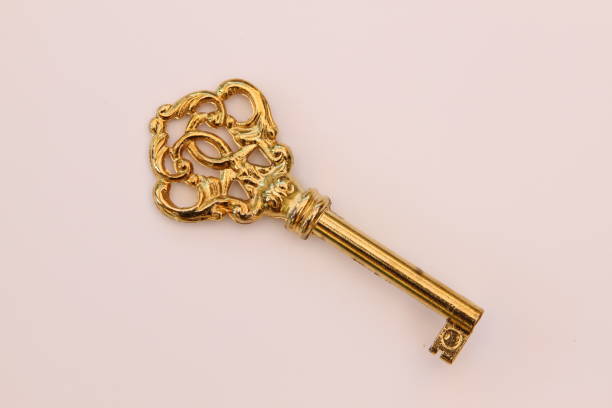 istock Metal key in antique look 688594190