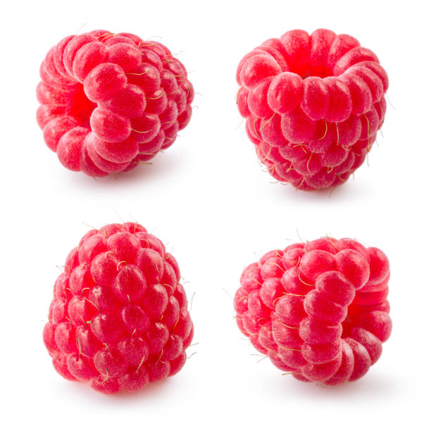 Raspberry isolated on white background. Collection. Raspberry isolated on white background. Collection. raspberry stock pictures, royalty-free photos & images