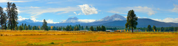 istock Panoramic view of three Sisters mountain peak 688599402