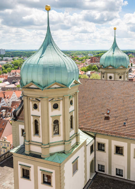 istock Aerial view over Augsburg 688604400