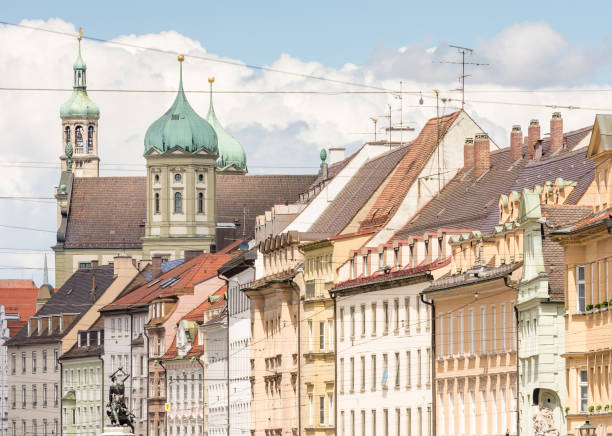 istock Historic hose facades in Augsburg 688605868