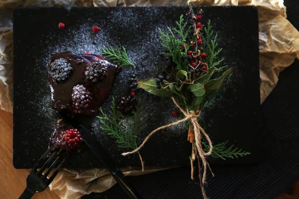 Rich Chocolate Layer Cake with Berries