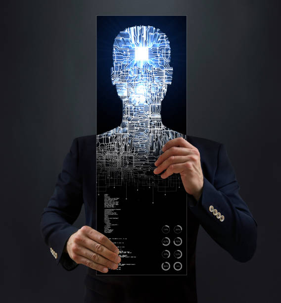 Mobile Artificial Intelligence stock photo