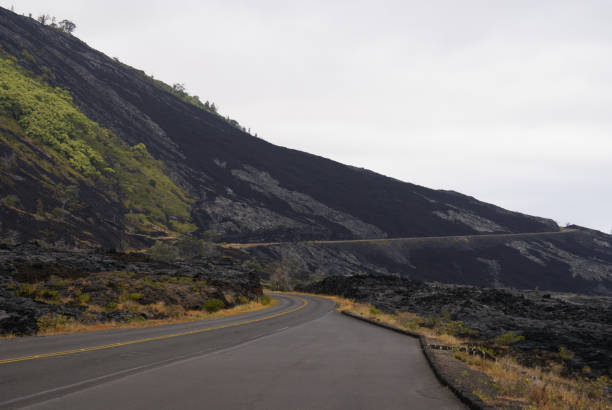 istock Volcanic area in Hawaii (Big Island) 688609234
