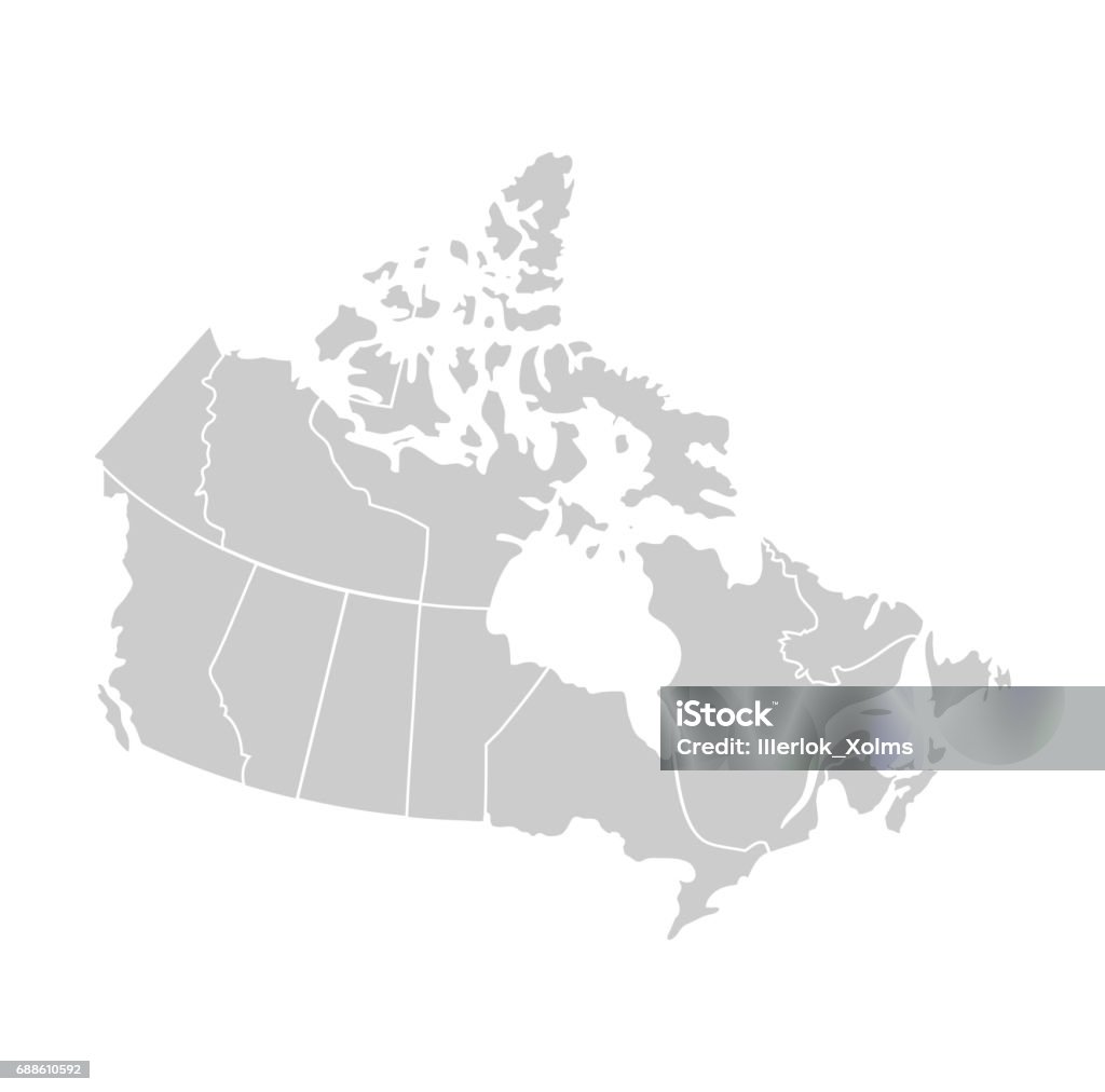 Map - Canada Abstract stock vector