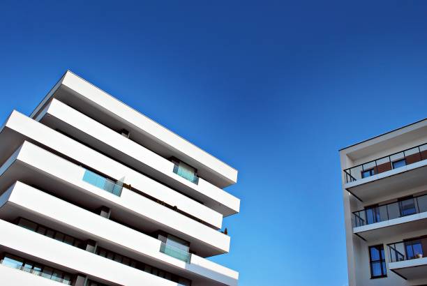 istock Modern apartment buildings exteriors 688724162