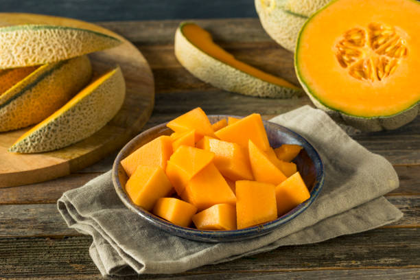 istock Raw Organic Tuscan Melon Cantaloupe 688724494