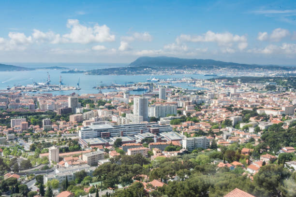 Aerial view of Toulon France