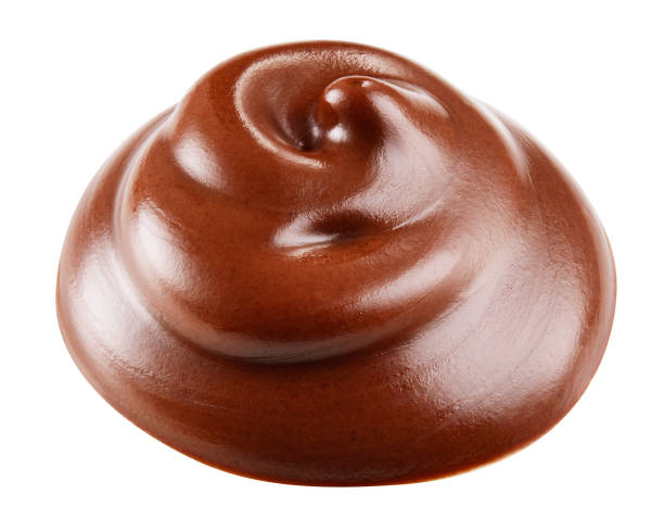 istock Hot melted milk chocolate. Swirl isolated on white background. With clipping path. Full depth of field. 688730312
