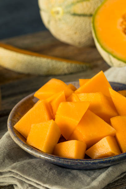 istock Raw Organic Tuscan Melon Cantaloupe 688730386