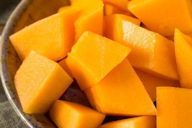 istock Raw Organic Tuscan Melon Cantaloupe 688734176