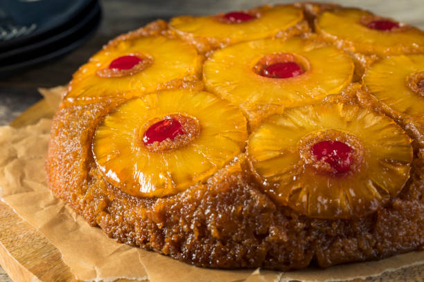 istock Sweet Homemade Pineapple Upside Down Cake 688742126