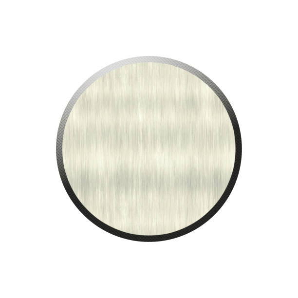 istock Metal badge in form of circle. 688742354