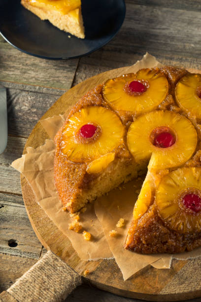 istock Sweet Homemade Pineapple Upside Down Cake 688744658