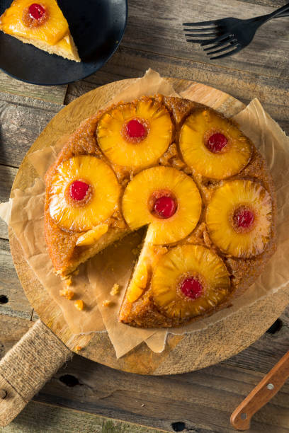 istock Sweet Homemade Pineapple Upside Down Cake 688745260