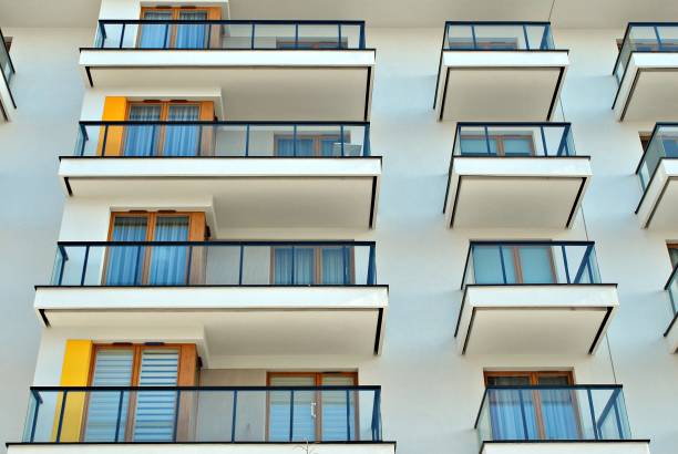 istock Modern apartment buildings exteriors 688754906