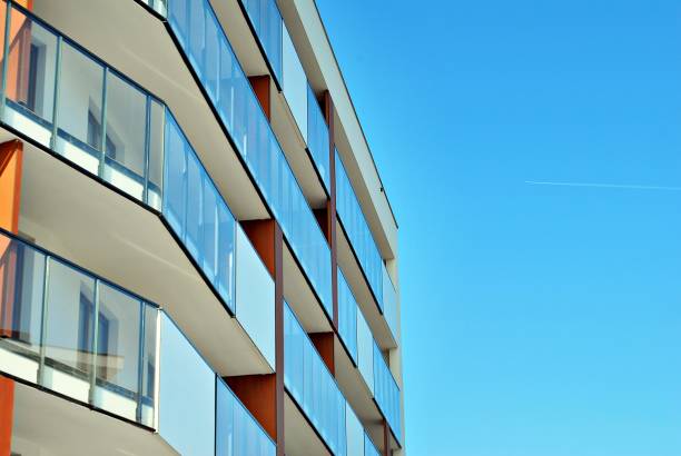 istock Modern apartment buildings exteriors 688761120