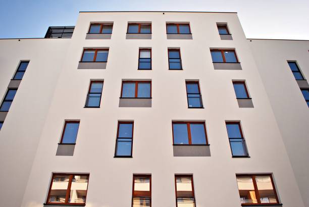 istock Modern apartment buildings exteriors 688761282