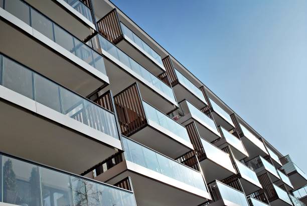 istock Modern apartment buildings exteriors 688761488