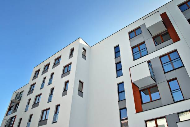 istock Modern apartment buildings exteriors 688761890