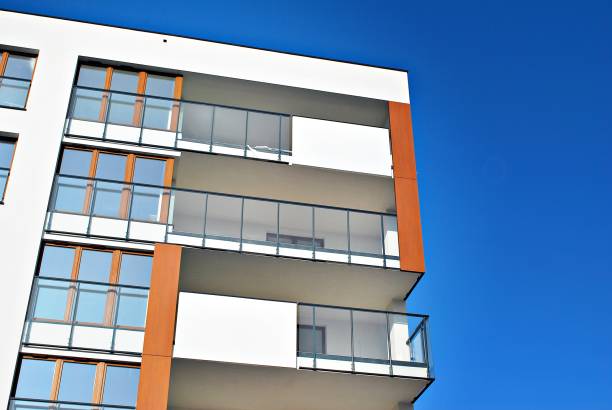 istock Modern apartment buildings exteriors 688764612