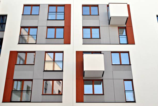 istock Modern apartment buildings exteriors 688764692